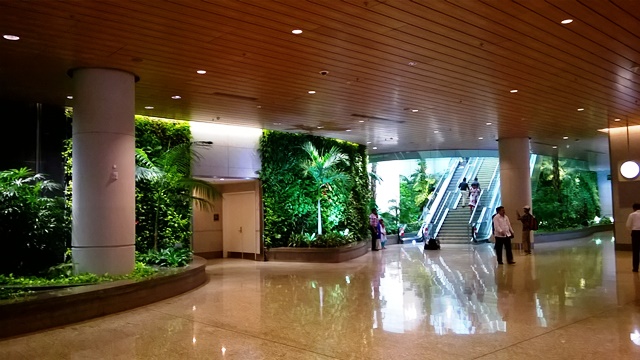 ムンバイ空港　第2ターミナル：セキュリティー前の「ジャングル」