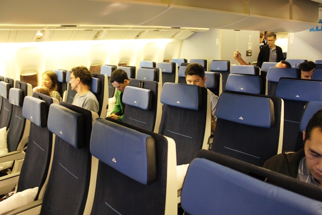 KLM　777-300ER　エコノミー：エコノミーキャビン