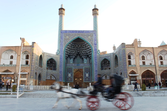 イスファハーン　観光：シェイク・ロトフォッラー・モスク入口