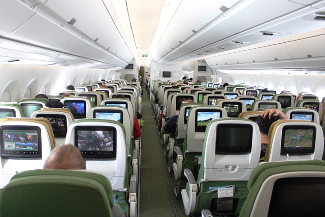 エチオピア航空A350機内