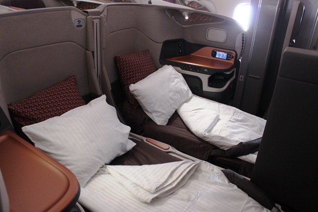 A380の寝具