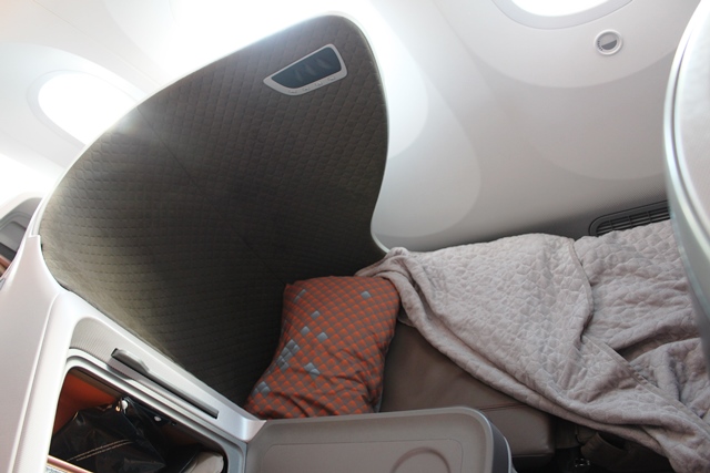 787/A350の寝具