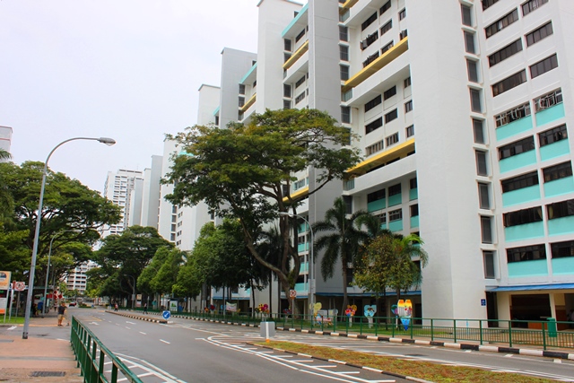 典型的なシンガポールの公団アパート