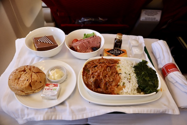 エチオピア航空の短距離路線ビジネスクラス機内食