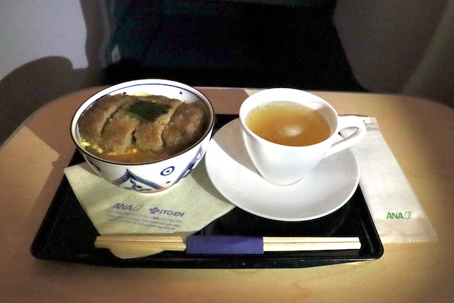 ヘルシーカツ丼と野菜スープ