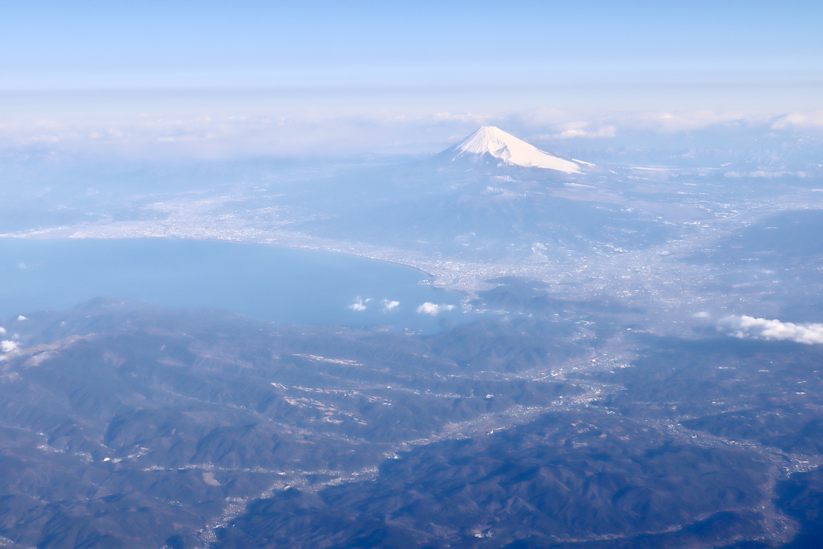 伊豆半島から眺める富士山