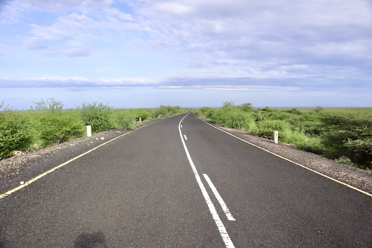 オモラテまで快適な道路