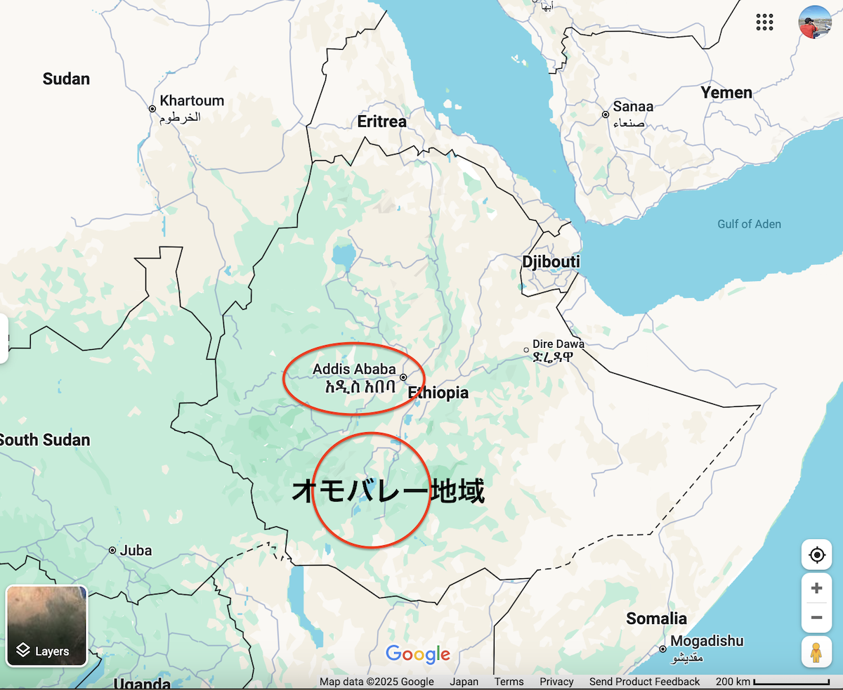 Ethiopia Map 2022 訪問地域