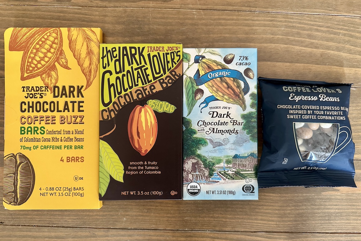 Texas 13 Trader Joe'sで購入したダークチョコ各種