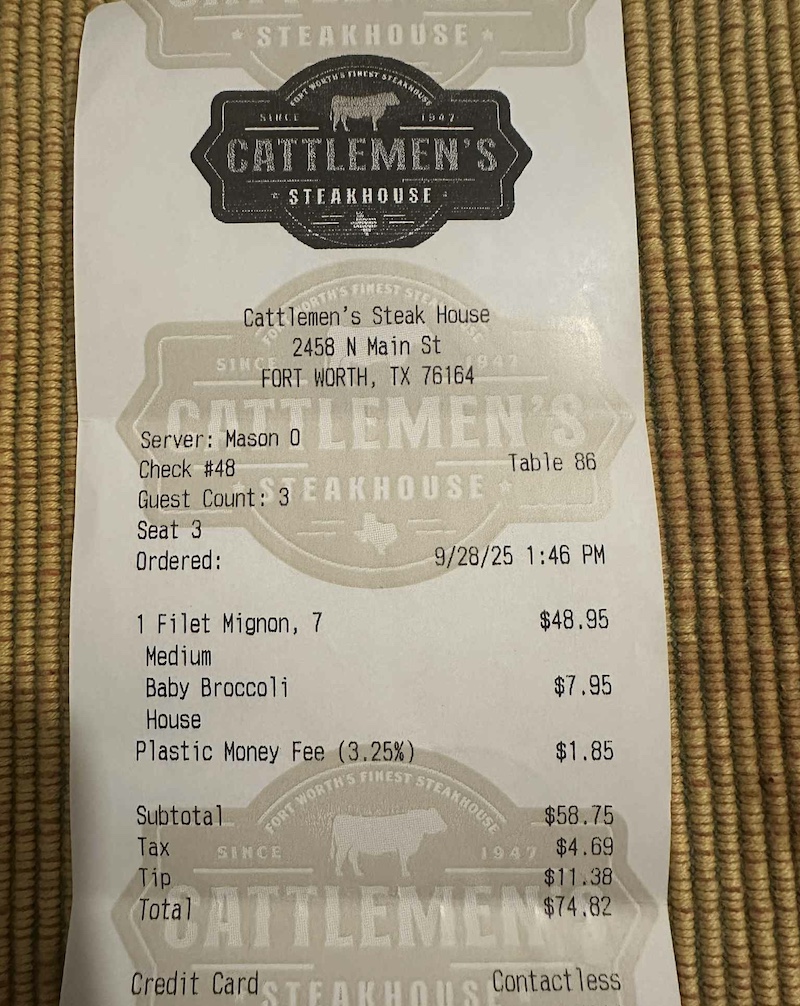 Tipping USA 4 支払い前に請求書は必ず確認しよう