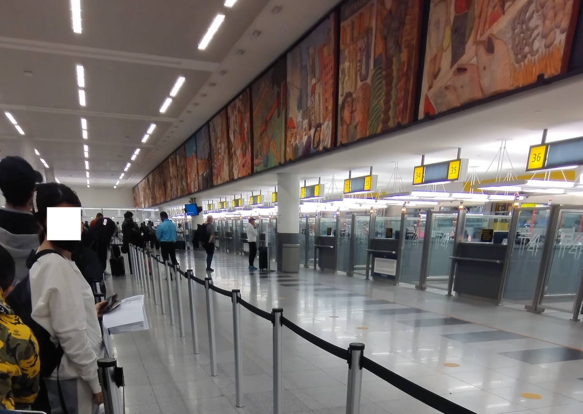 ニューヨークJFK空港の入国審査場