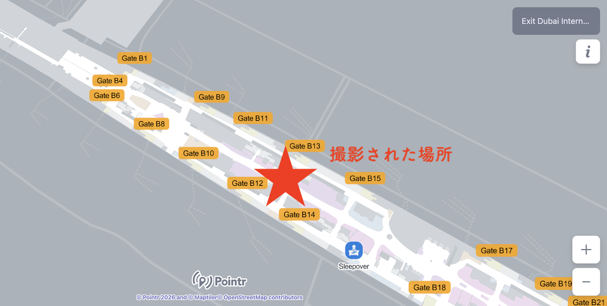 コンコースBの拡大図