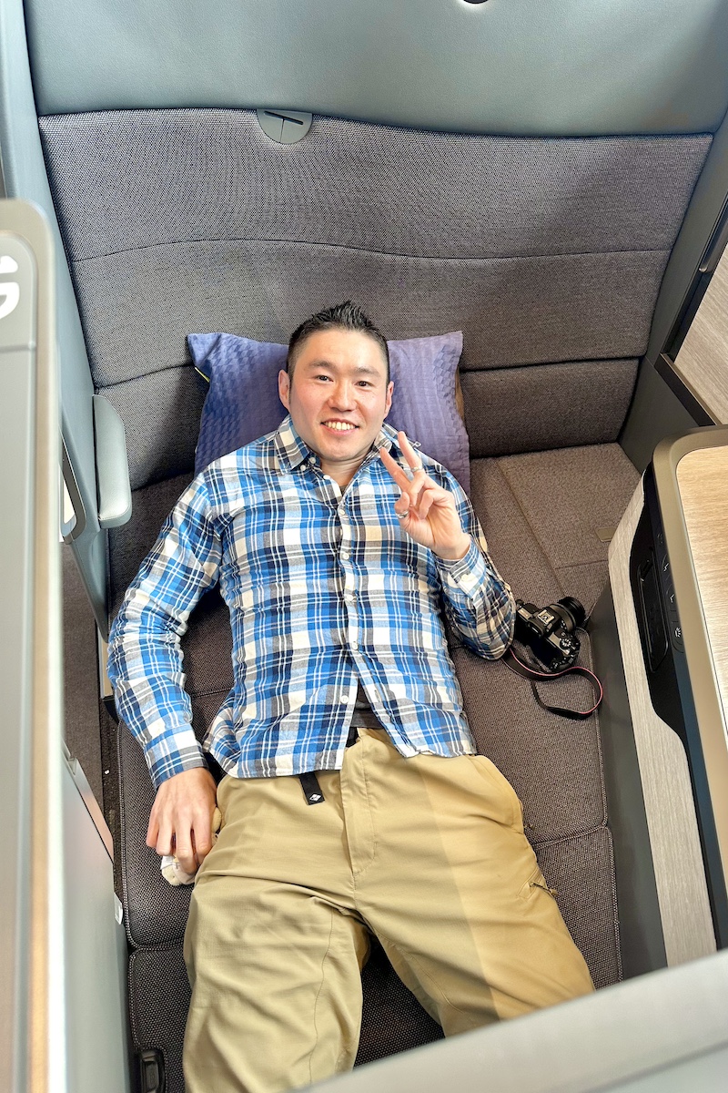 フラット時もスペースが十分にある