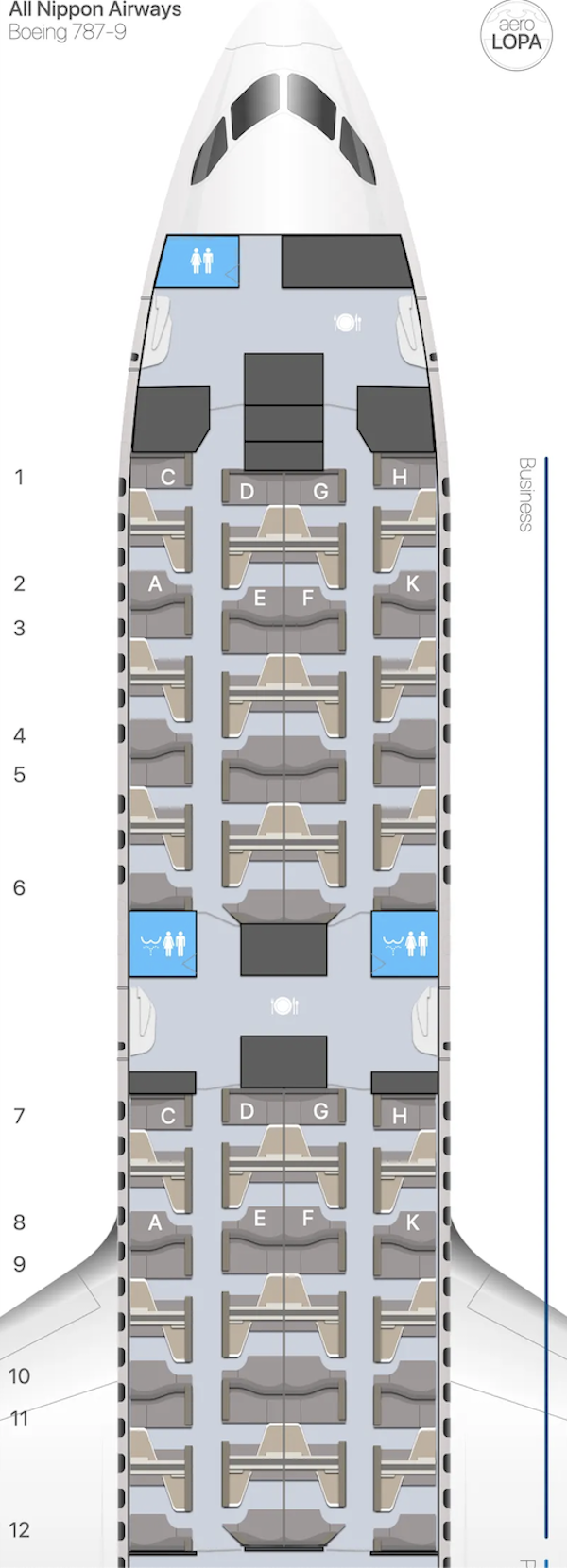 THE Room FXの機内配置